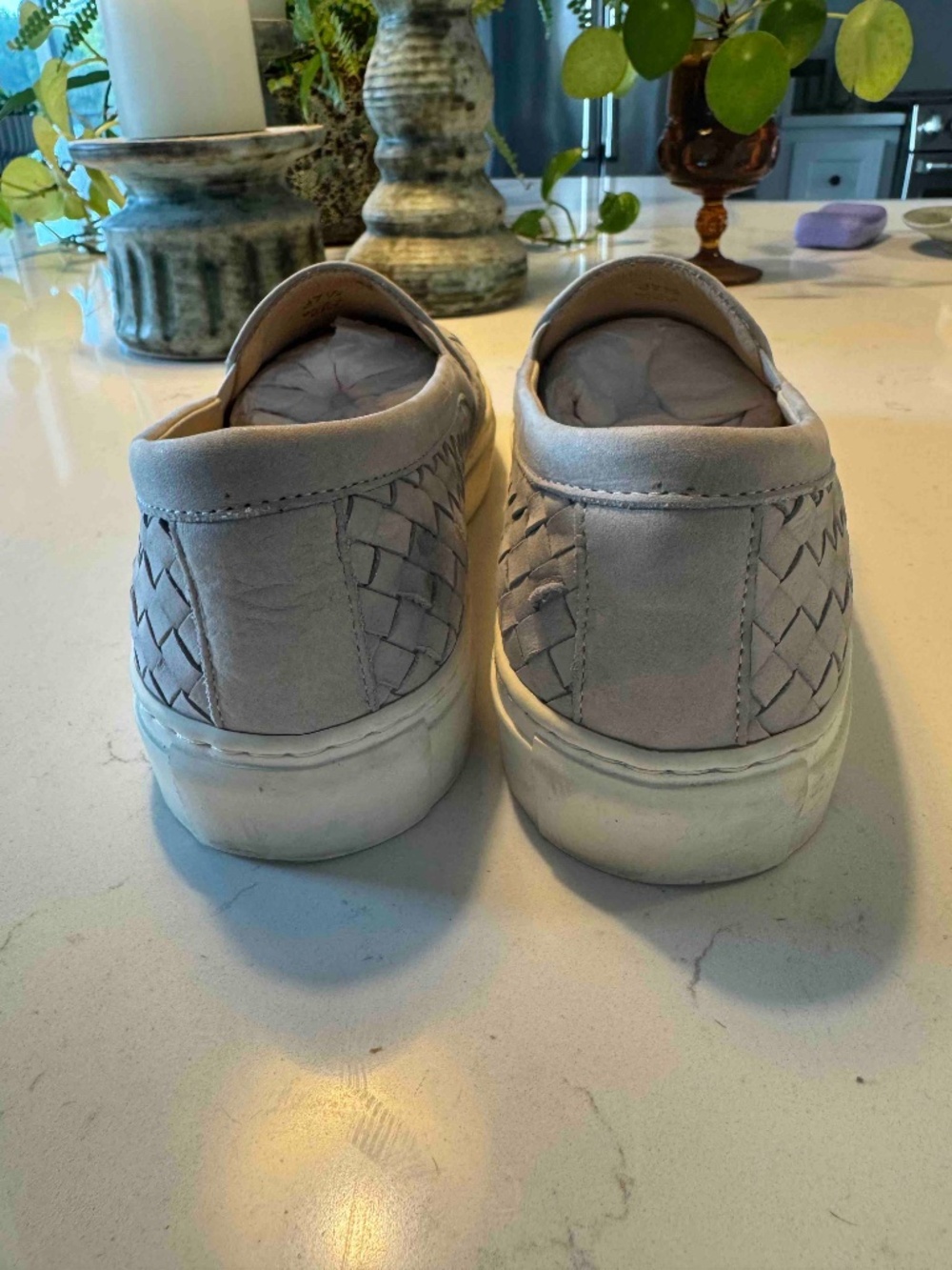 M. Gemi The Cerchio Gray Woven Sneakers Size 37.5(7.5) - Picture 3 of 6